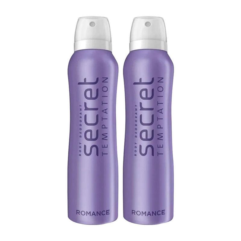 secret temptation romance deodorant spray for women (pack of 2)