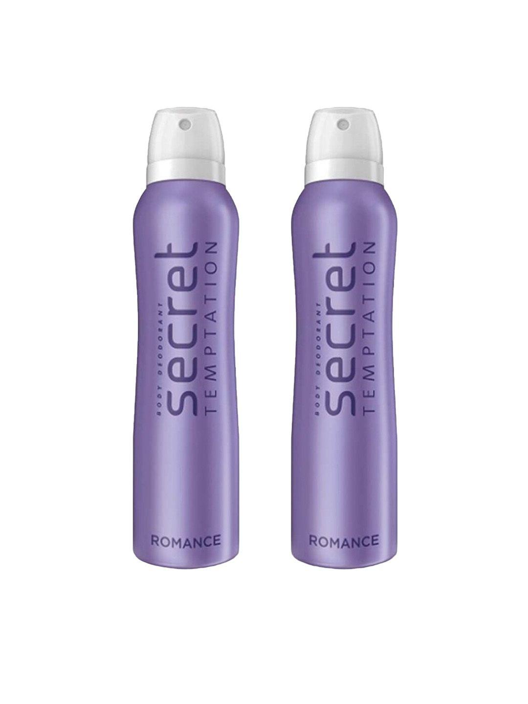 secret temptation set of 2 body deodorants - romance 225 ml each