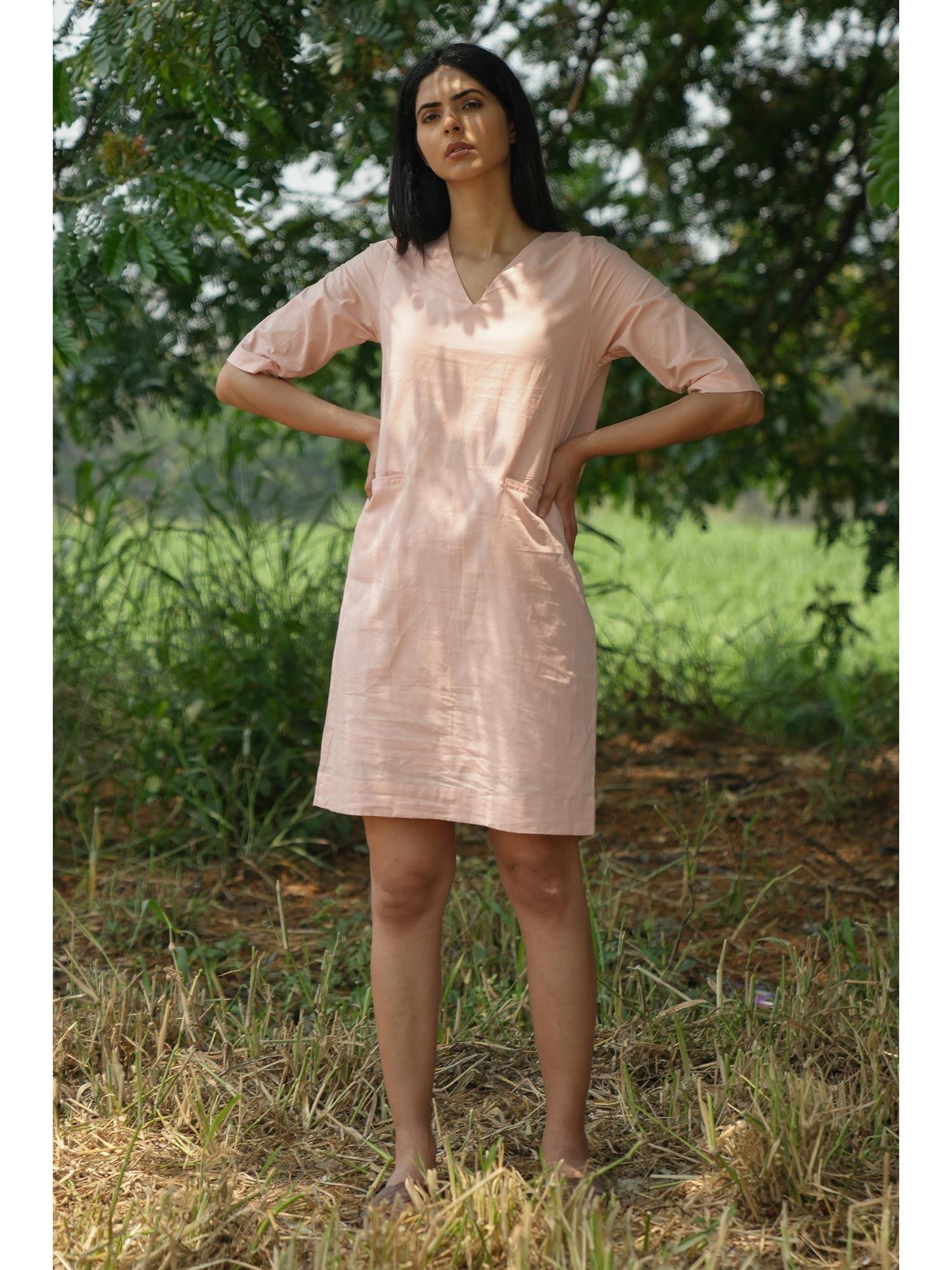 secret wish - cotlin peach dress