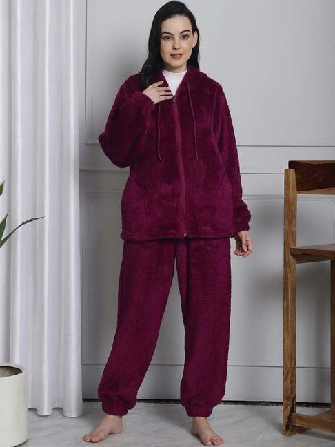 secret wish purple hoodie with pyjamas