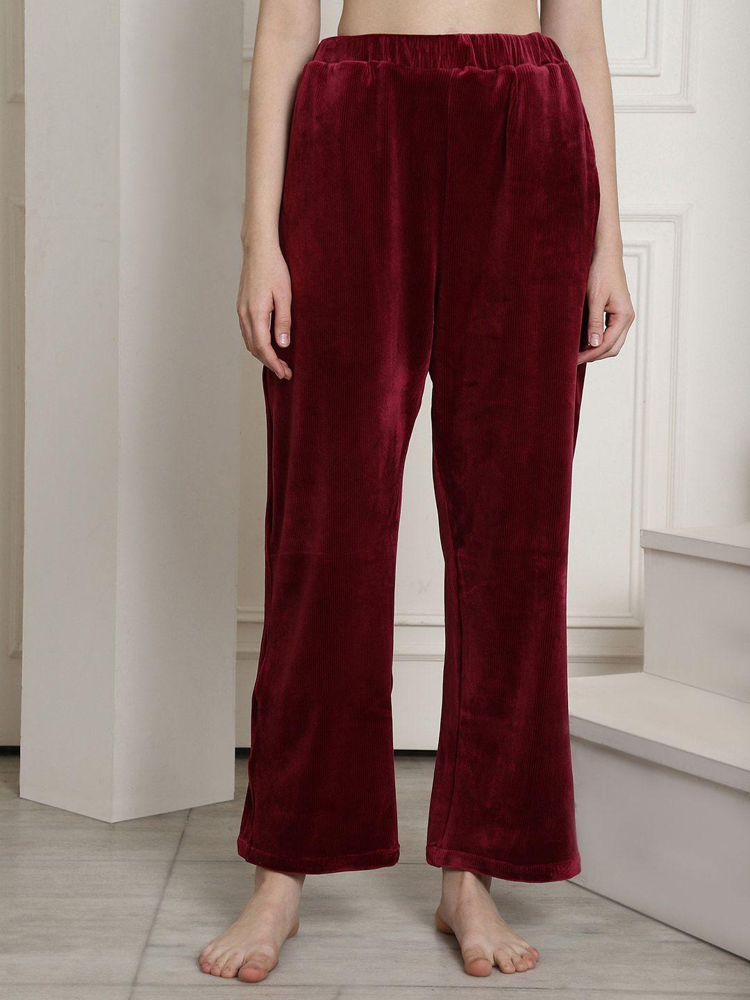 secret wish women velvet lounge pants