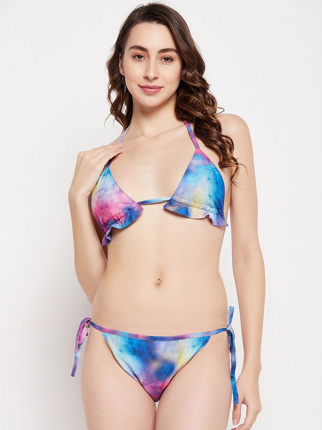 secrets by zerokaata women abstract printed swim bikini set