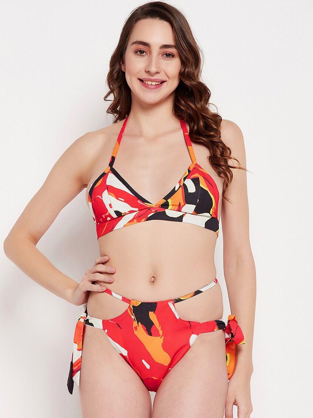 secrets by zerokaata women abstract printed swim bikini set