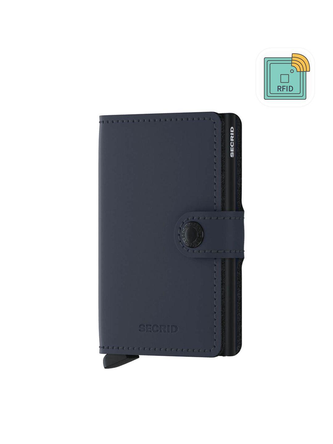 secrid men leather card holder with rfid