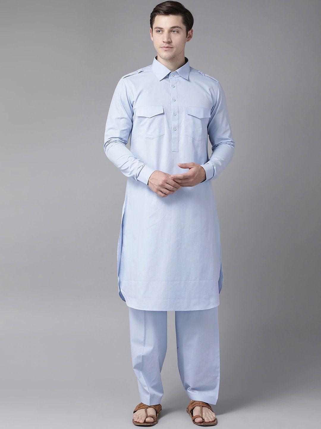 see designs men pure cotton kurta with salwar