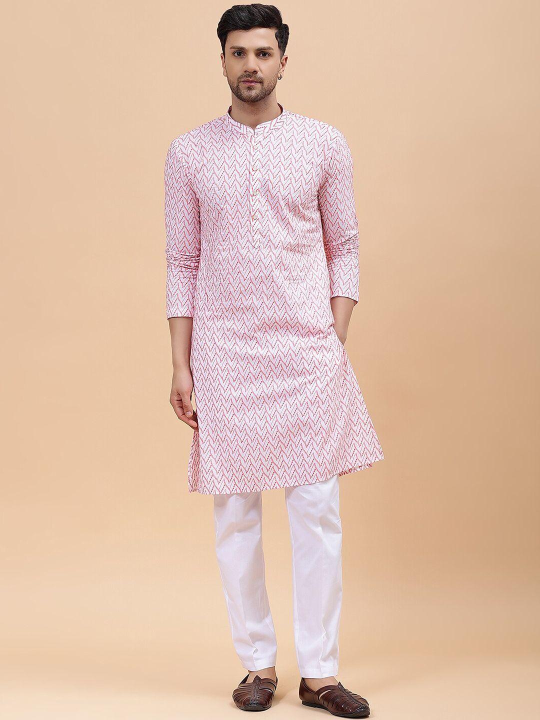 see designs chikankari embroidered pure cotton kurta with pyjamas