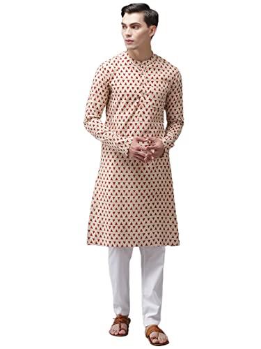 see designs cotton regular mens kurta (14647446_beige_xxl)