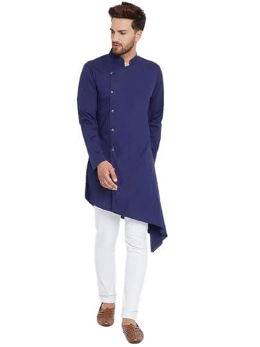 see designs men's cotton solid regular kurta_sd-mdwkt355xs blue