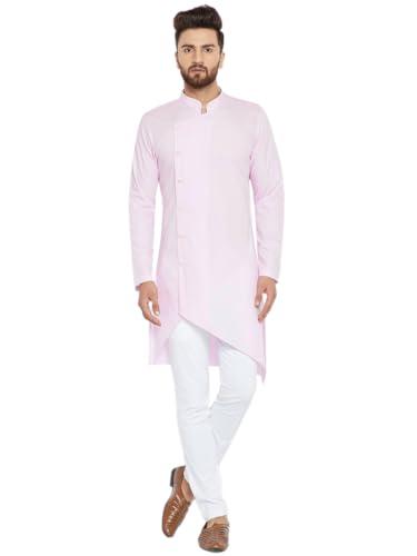 see designs men's cotton solid regular kurta_sdmdwkt_392xl pink