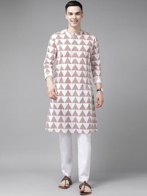 see designs multicolored cotton regular fit printed kurta bottom set