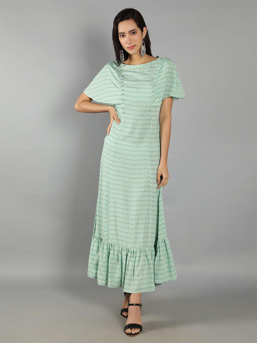 see designs striped a-line cotton maxi dress