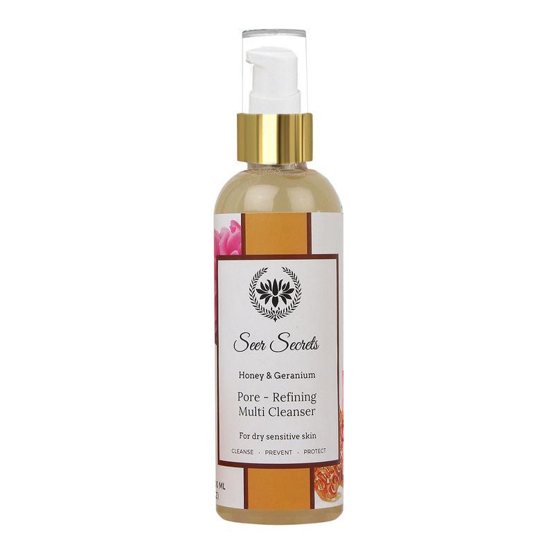 seer secrets honey & geranium pore refining multi cleanser
