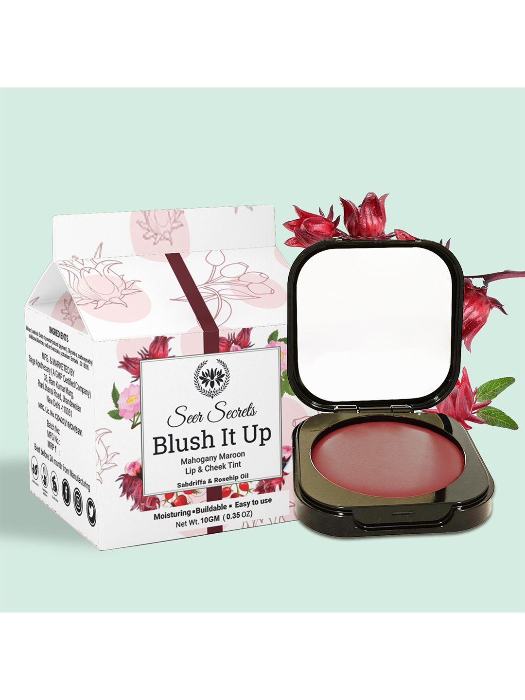 seer secrets blush it up lip & cheek tint 10 g - mahogany maroon