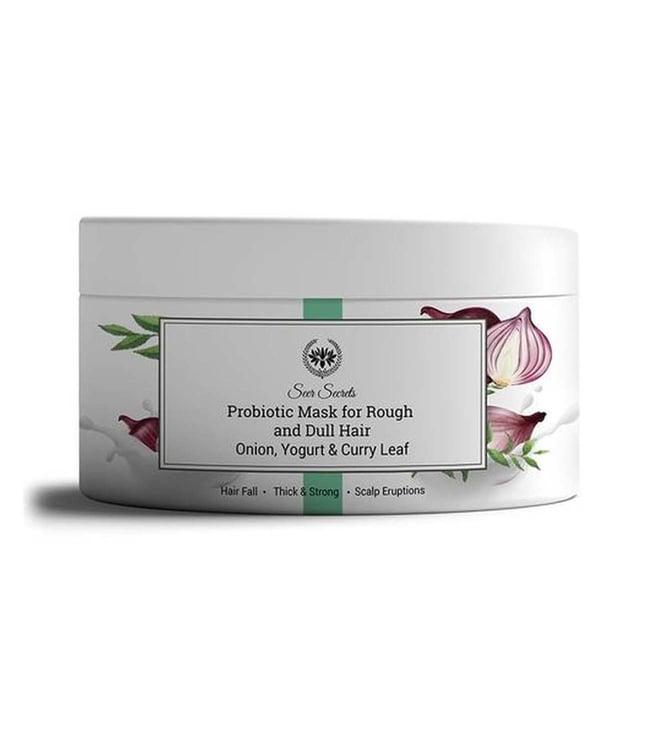 seer secrets probiotic mask for rough & dull hair - 200 gm