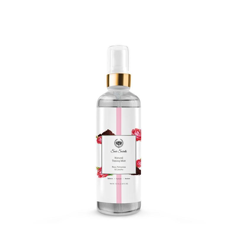 seer secrets rose, palmarosa & catechu natural toning mist