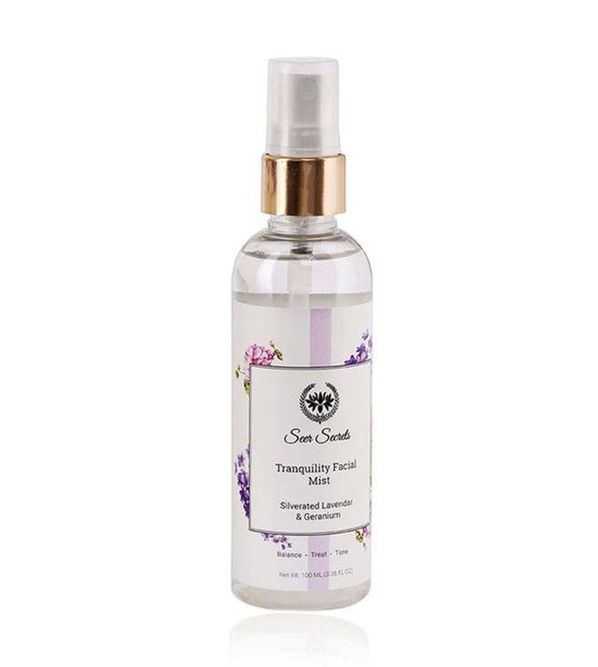 seer secrets silverated lavender & geranium tranquility facial mist - 100 ml