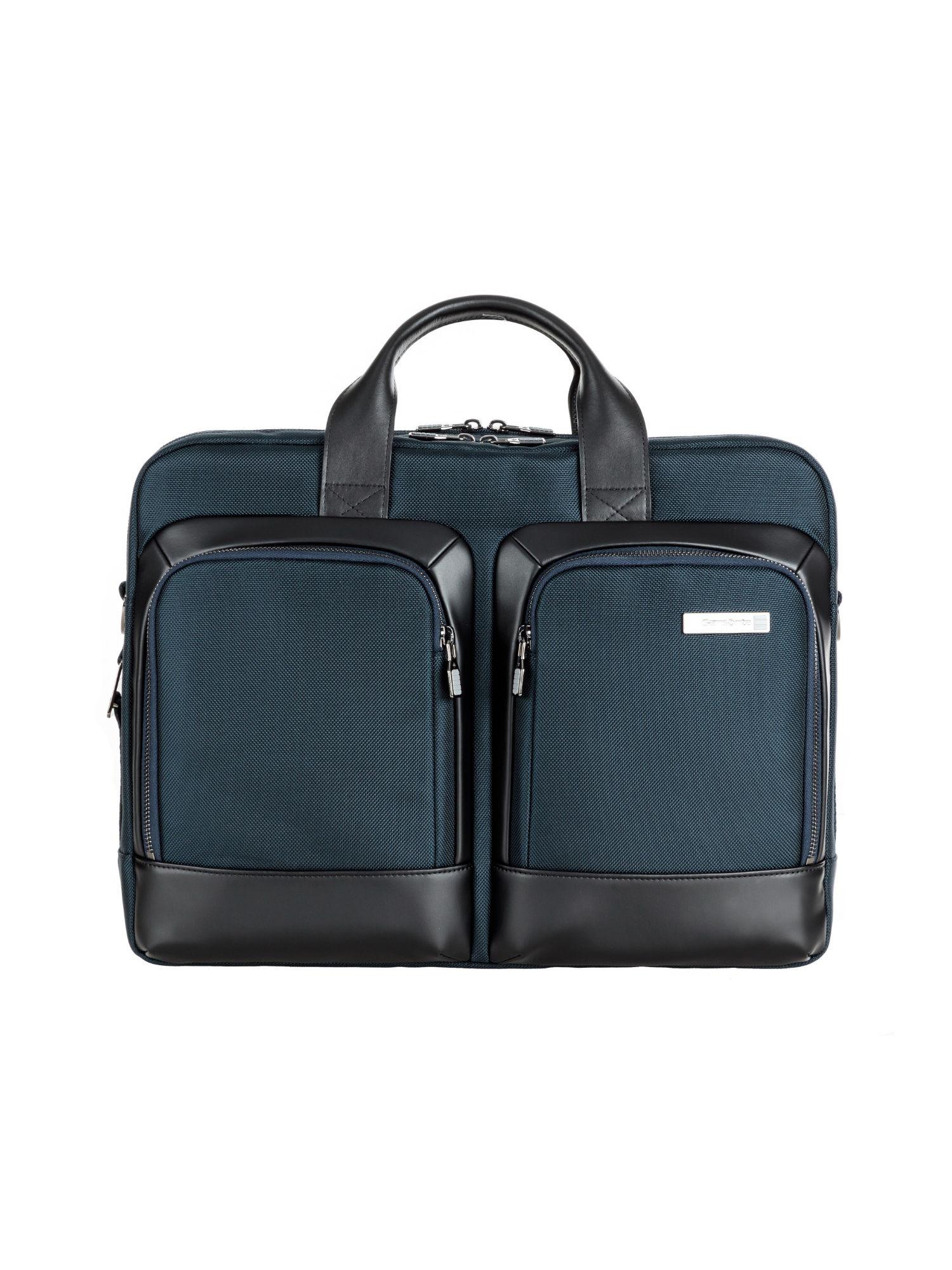 sefton laptop bag bailhandle -in-navy blue