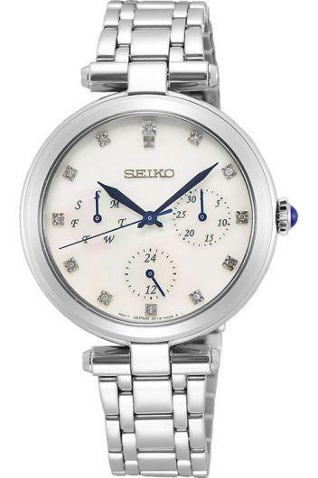 seiko seiko ladies mop dial quartz watch with steel bracelet for women - sky663p1