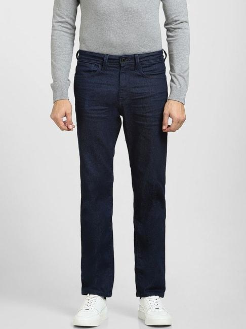 selected homme indigo straight fit jeans