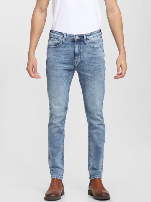 selected homme light blue slim fit jeans