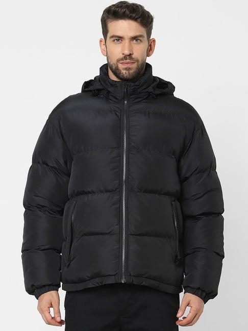 selected homme black regular fit puffer jacket