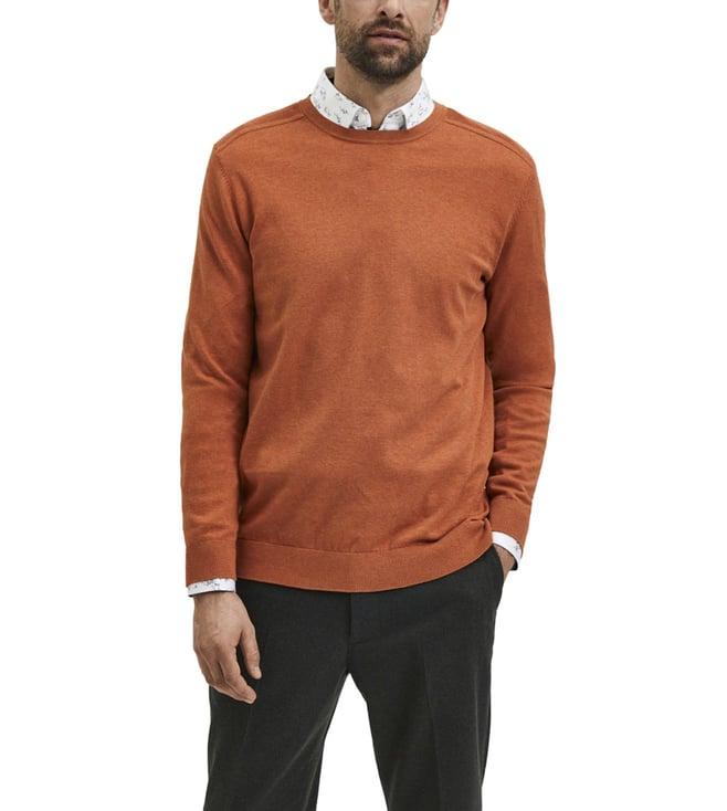 selected homme bombay brown regular fit sweatshirt