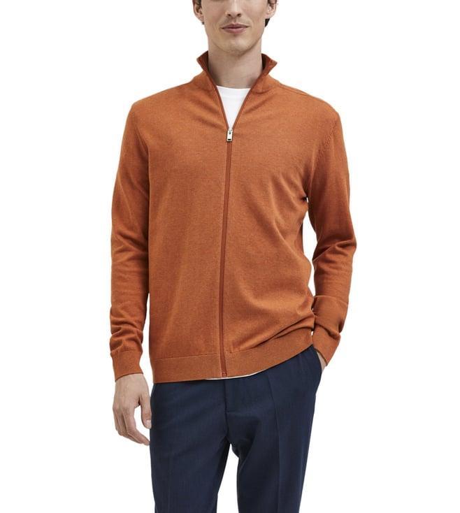 selected homme bombay brown regular fit sweatshirt