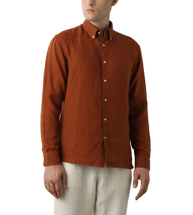 selected homme brown sugar regular fit shirt