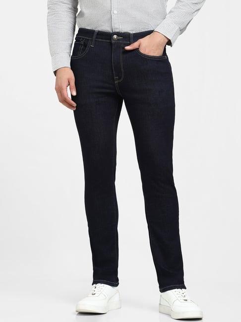 selected homme dark blue slim fit jeans