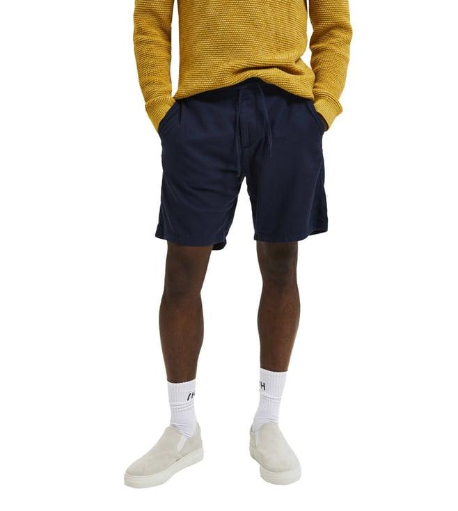 selected homme dark sapphire regular fit shorts