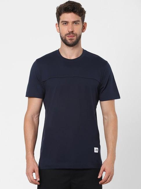 selected homme dark sapphire regular fit t-shirt