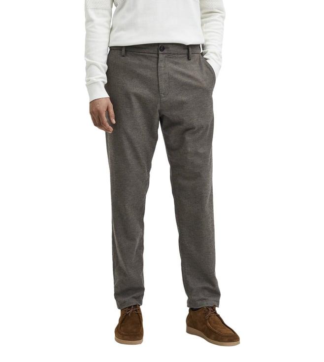 selected homme delicioso slim fit flat front trousers