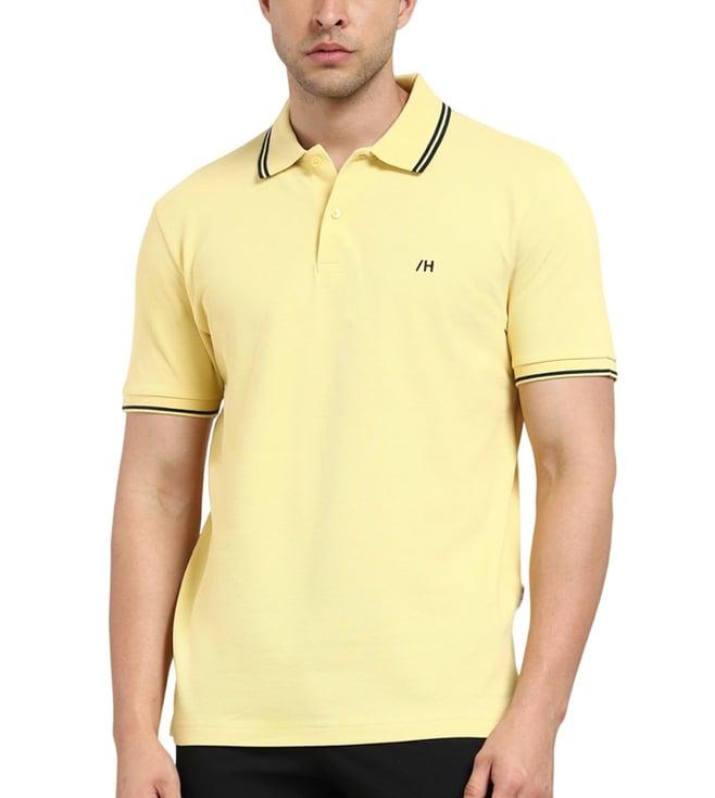 selected homme dusky citron regular fit polo t-shirt