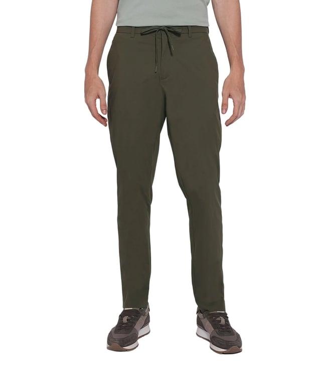 selected homme forest night regular fit drawstring trousers