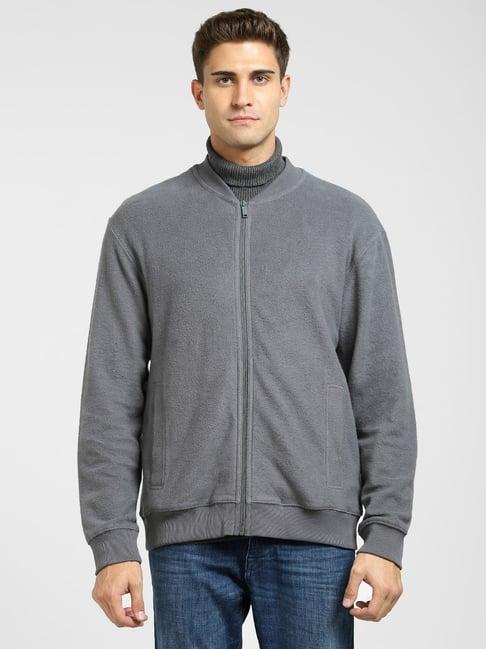 selected homme grey cotton regular fit jacket