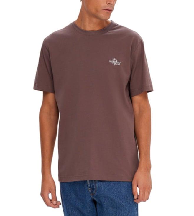 selected homme peppercorn slim fit t-shirt