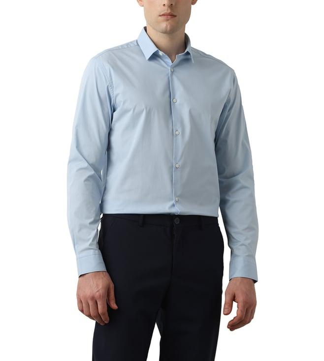 selected homme sky blue noos slim fit shirt