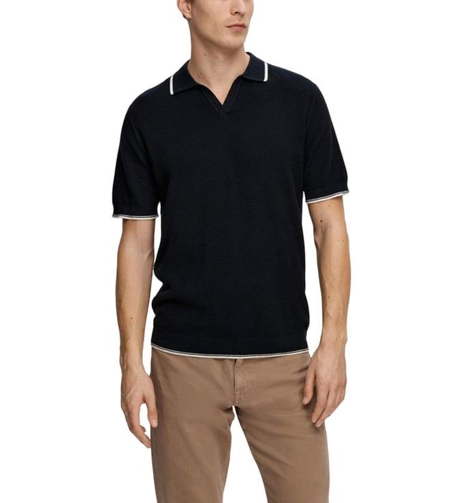 selected homme sky captain fashion regular fit polo t-shirt