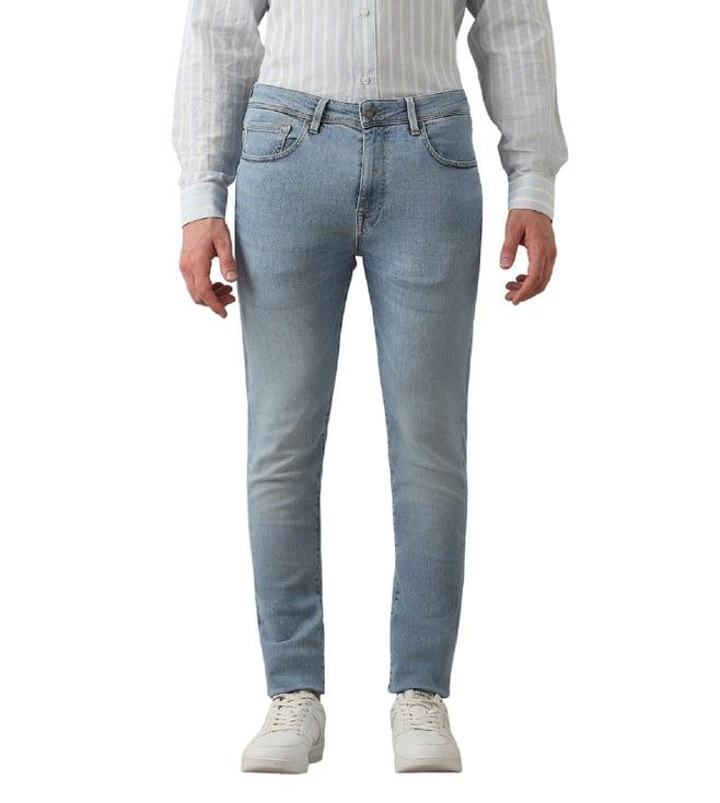 selected homme slim fit blue denim mid rise jeans