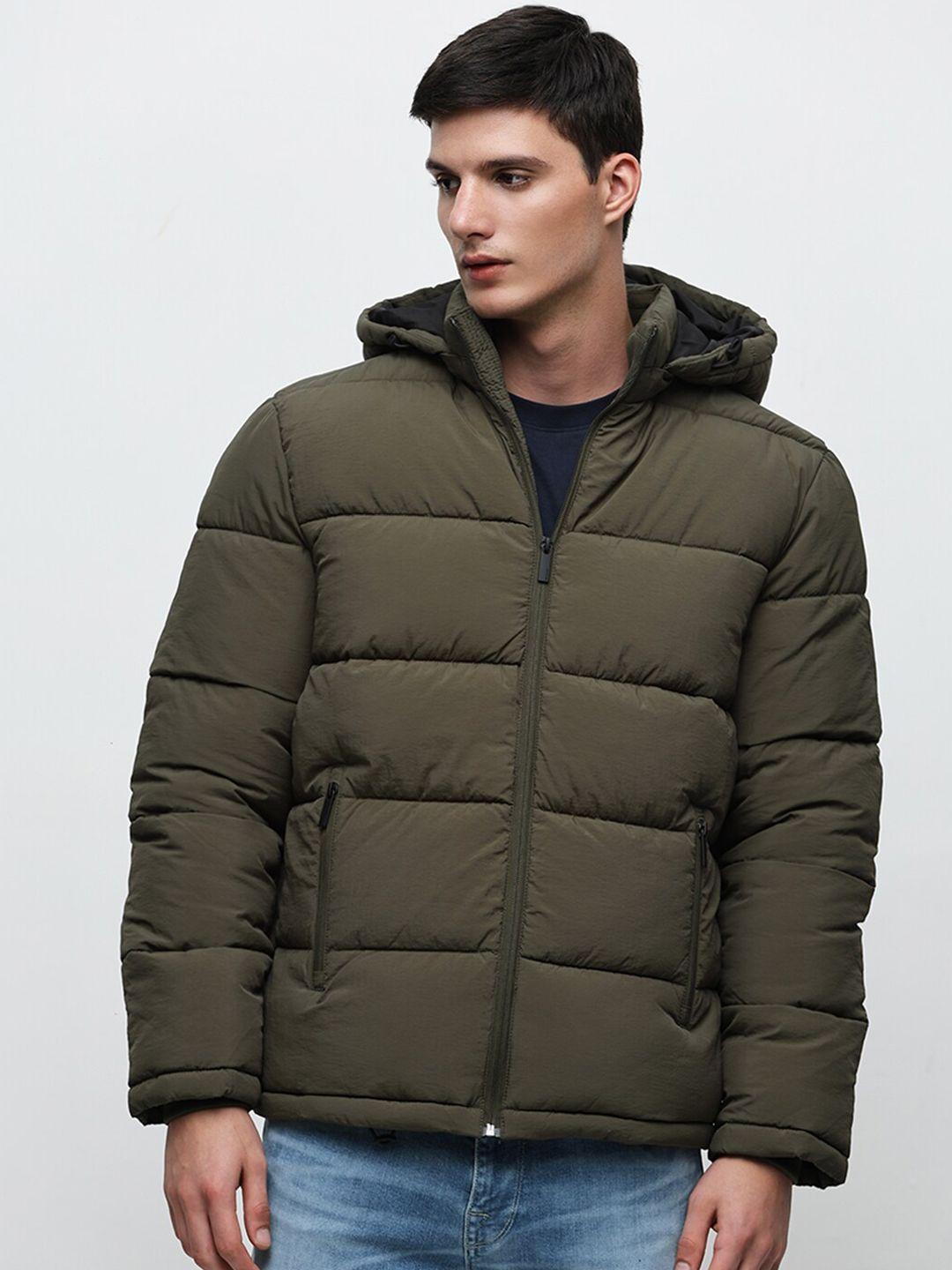 selected hooded puffer jacket