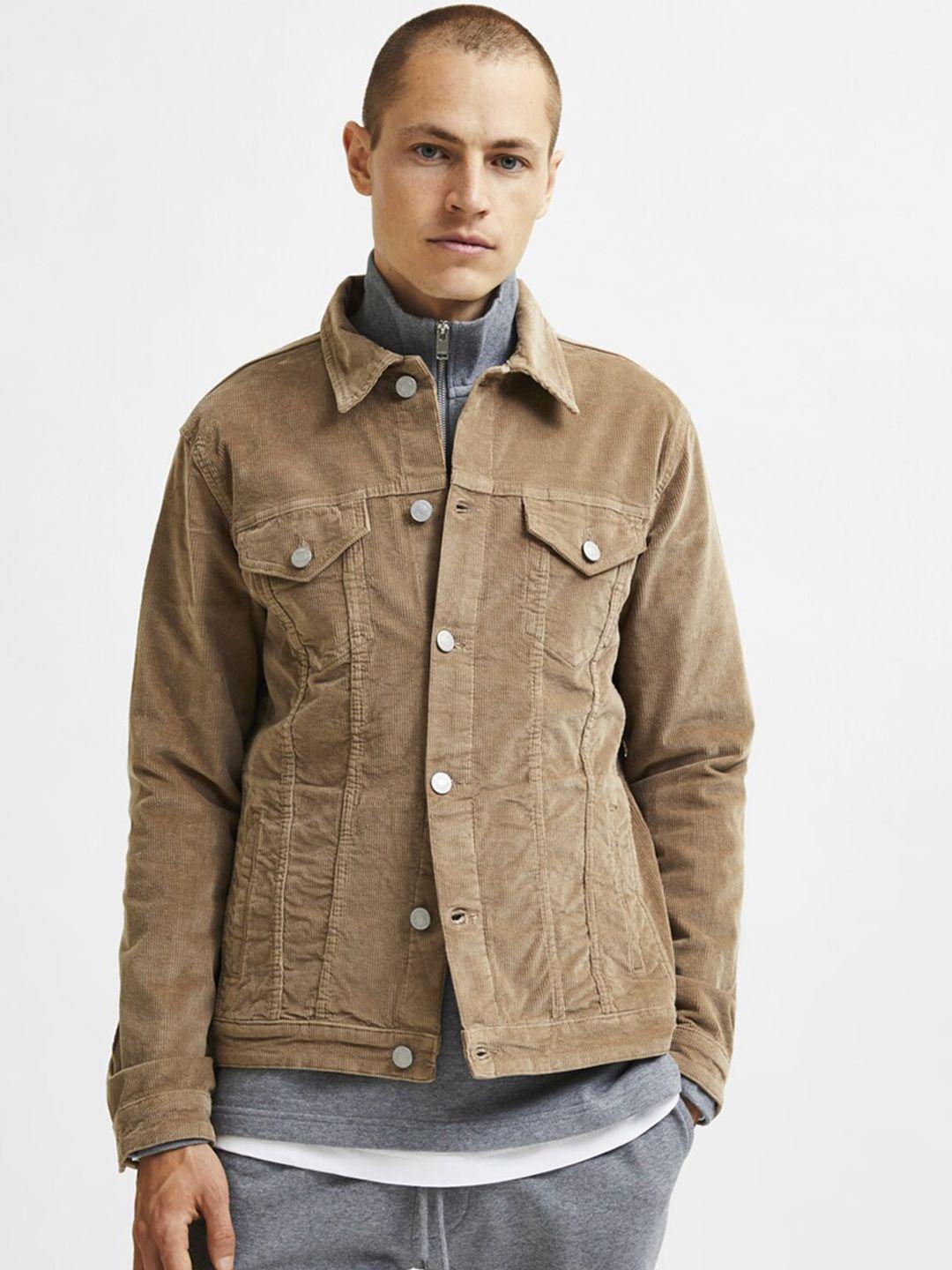 selected men brown tailored jacket