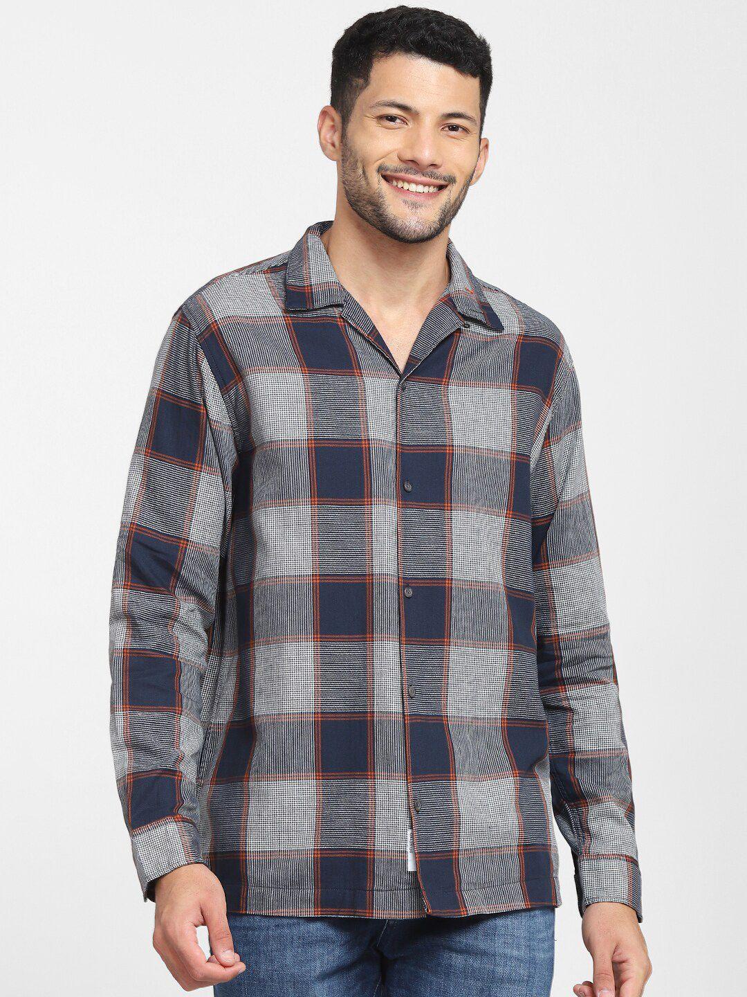 selected men multicoloured buffalo checks checked casual shirt