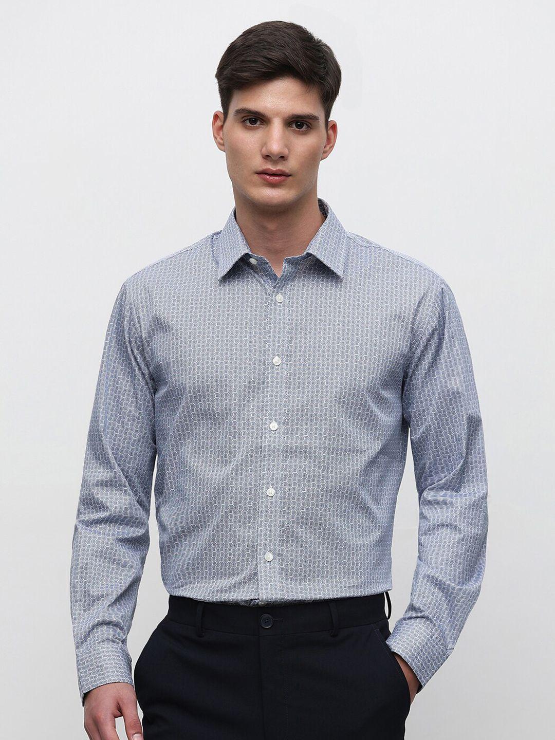 selected micro ditsy printed formal shirt