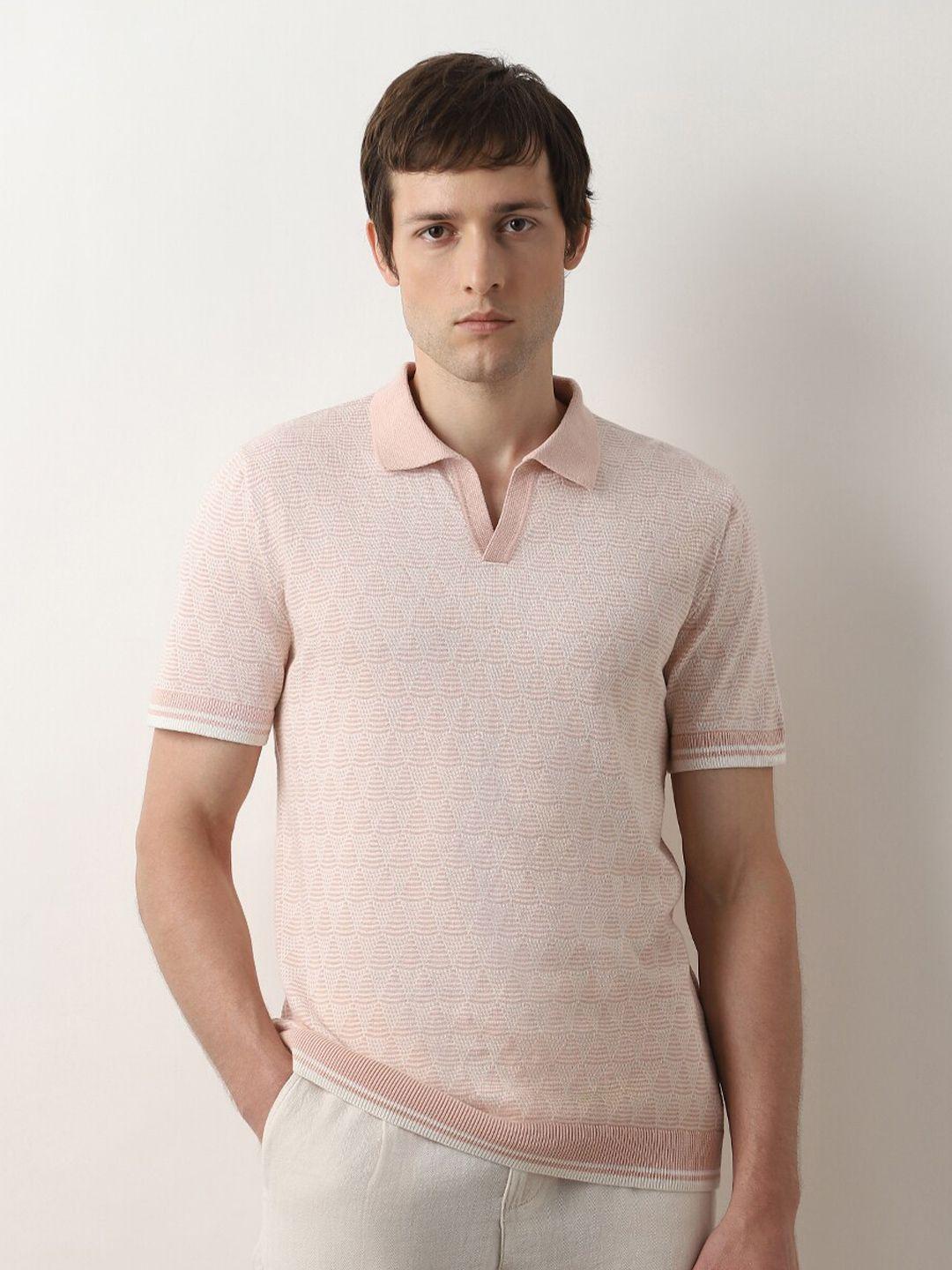 selected polo collar short sleeves organic cotton t-shirt
