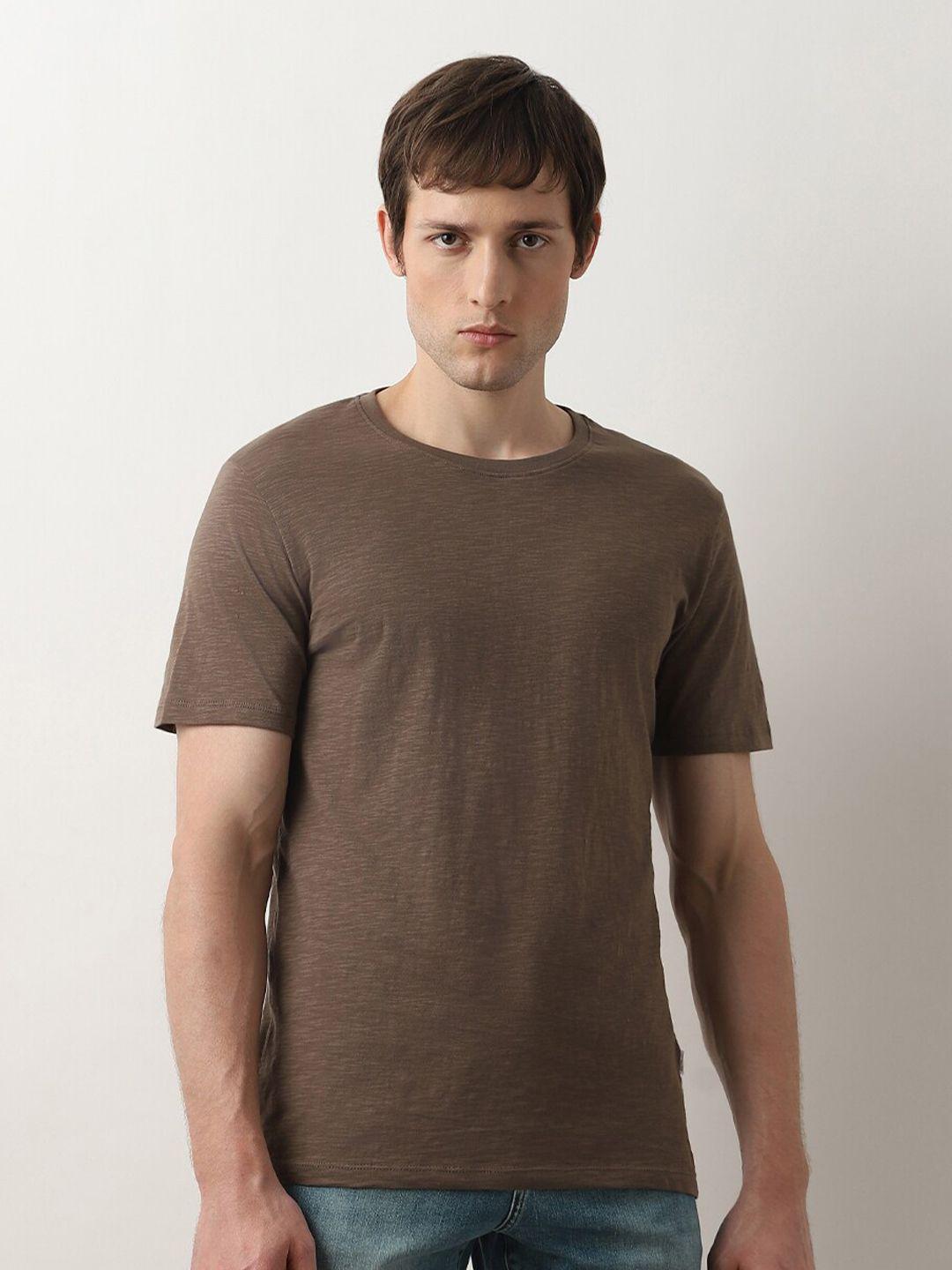 selected short sleeves organic cotton slim fit t-shirt