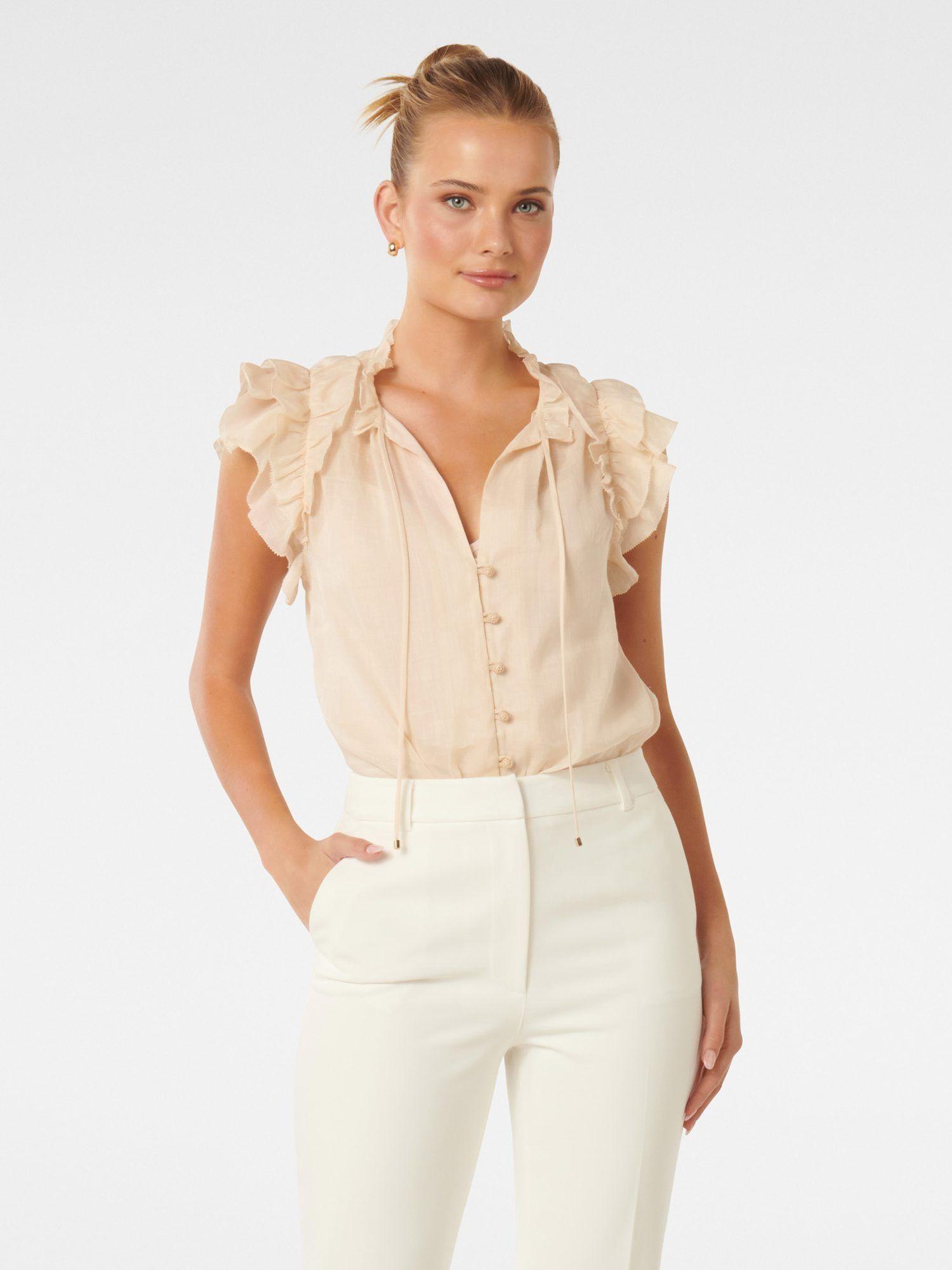 selene shoulder sleeveless blouse