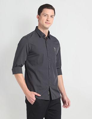 self design cotton shirt