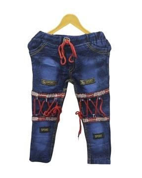 self-design jogger jeans