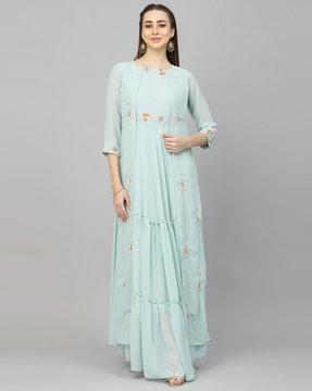 self-design anarkali kurta