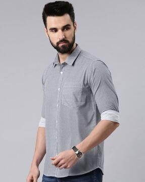 self-design button-down shirt